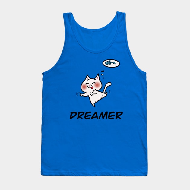 Dreamer: the joyous dancing cat Tank Top by Blacklinesw9